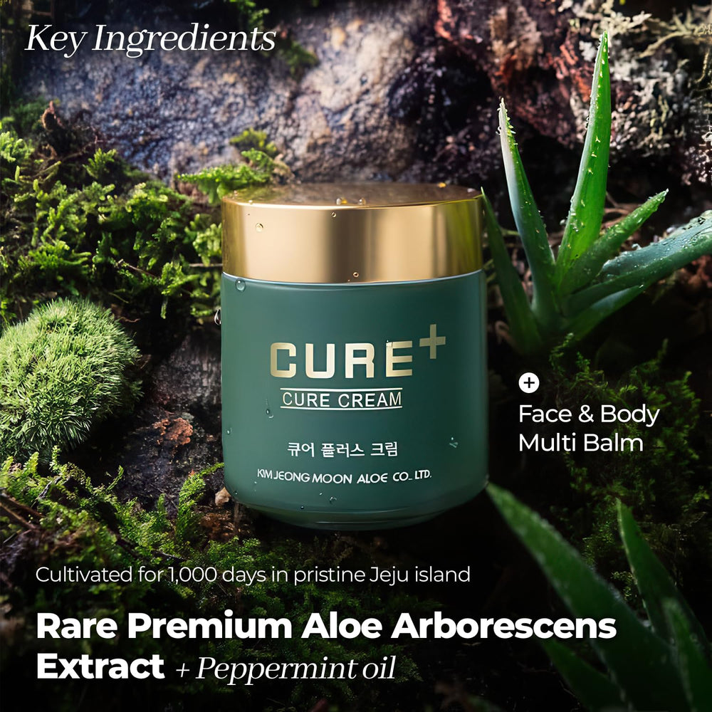 Kim Jeong Moon Aloe Cure Balm texture hydratante non grasse pour peau sèche.