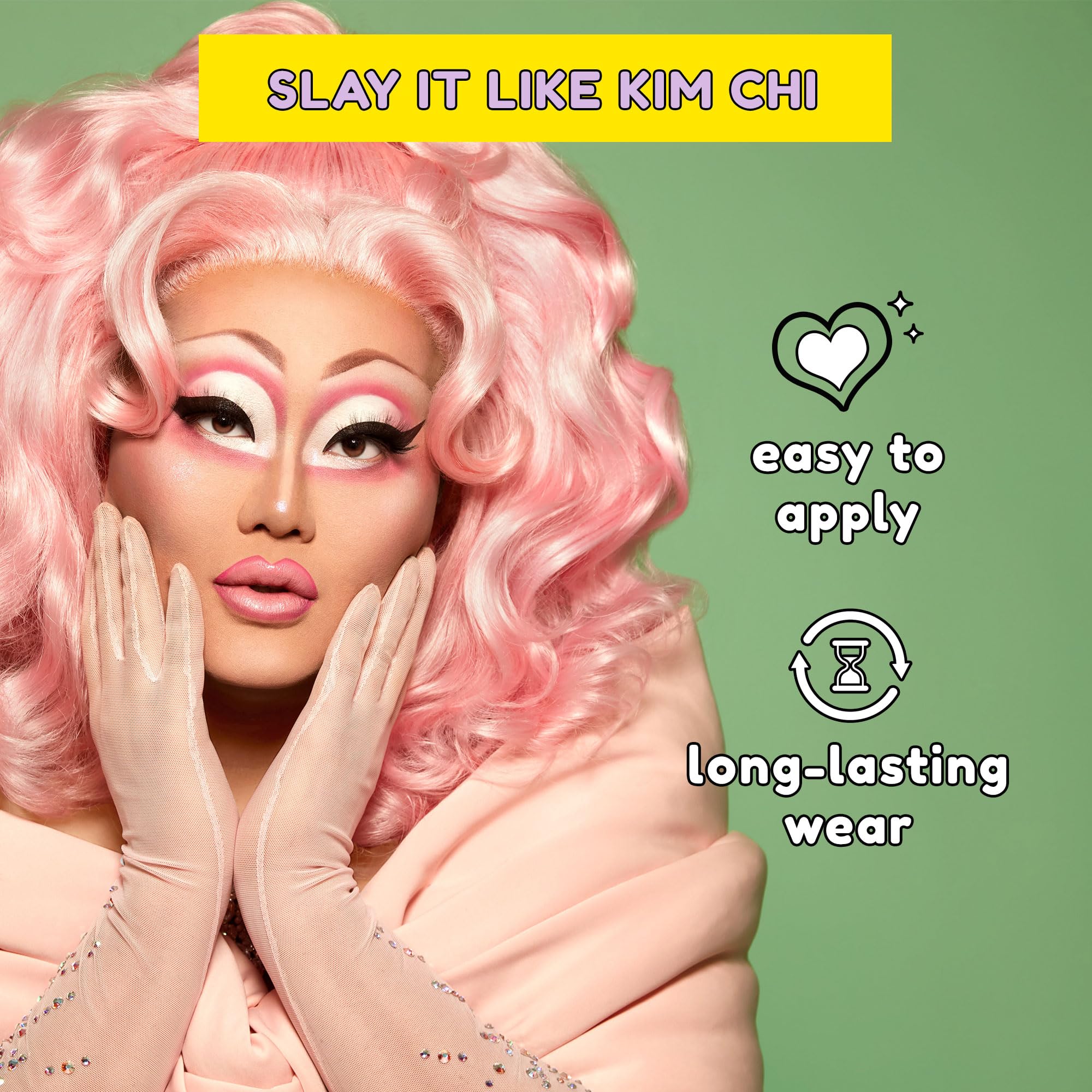 Kimchi Chic Almost Catfished : avant/après démontrant un regard plus lumineux.