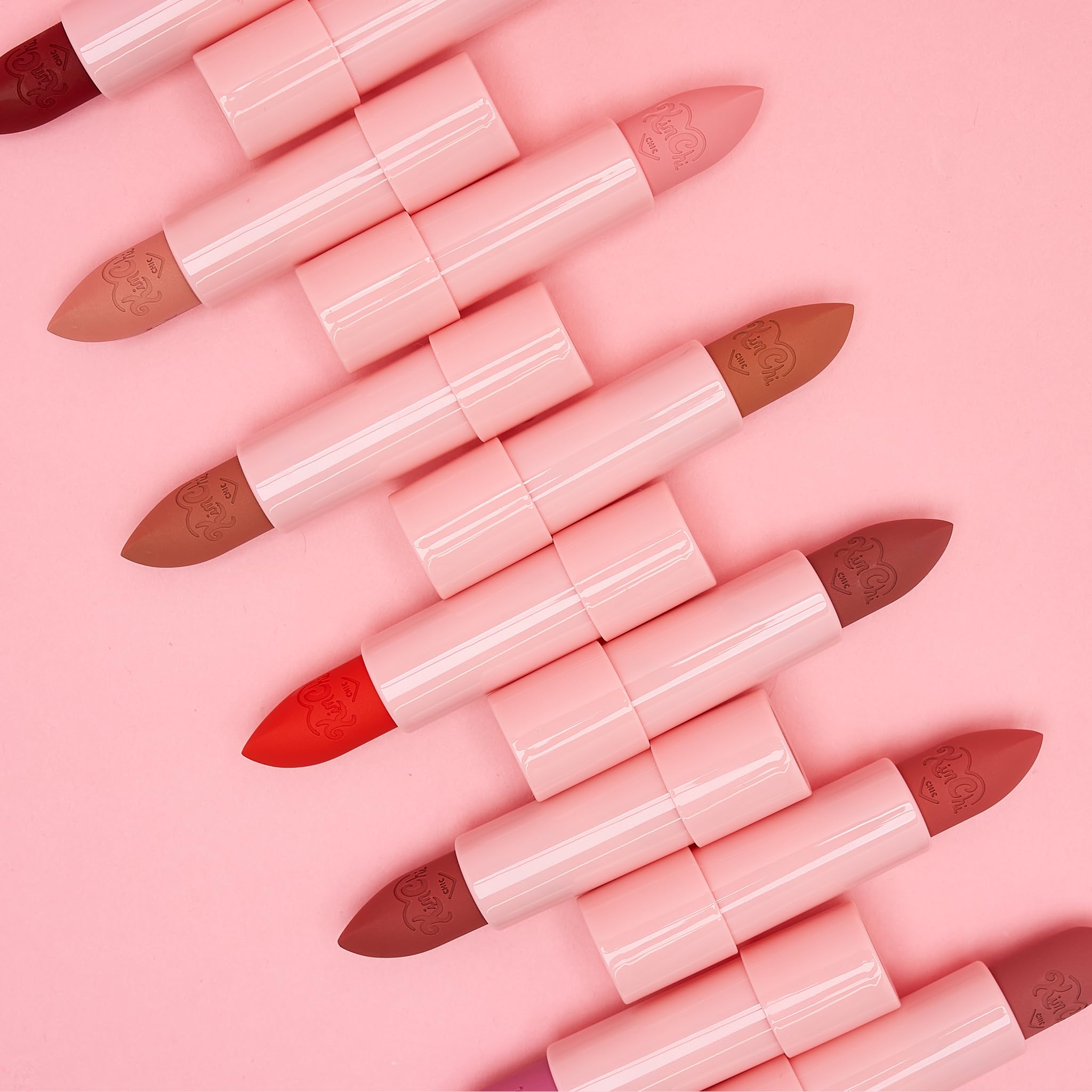 Kimchi Chic Marshmallow Butter Lippie Cafe Au Lait shade swatch for warm nude lips.