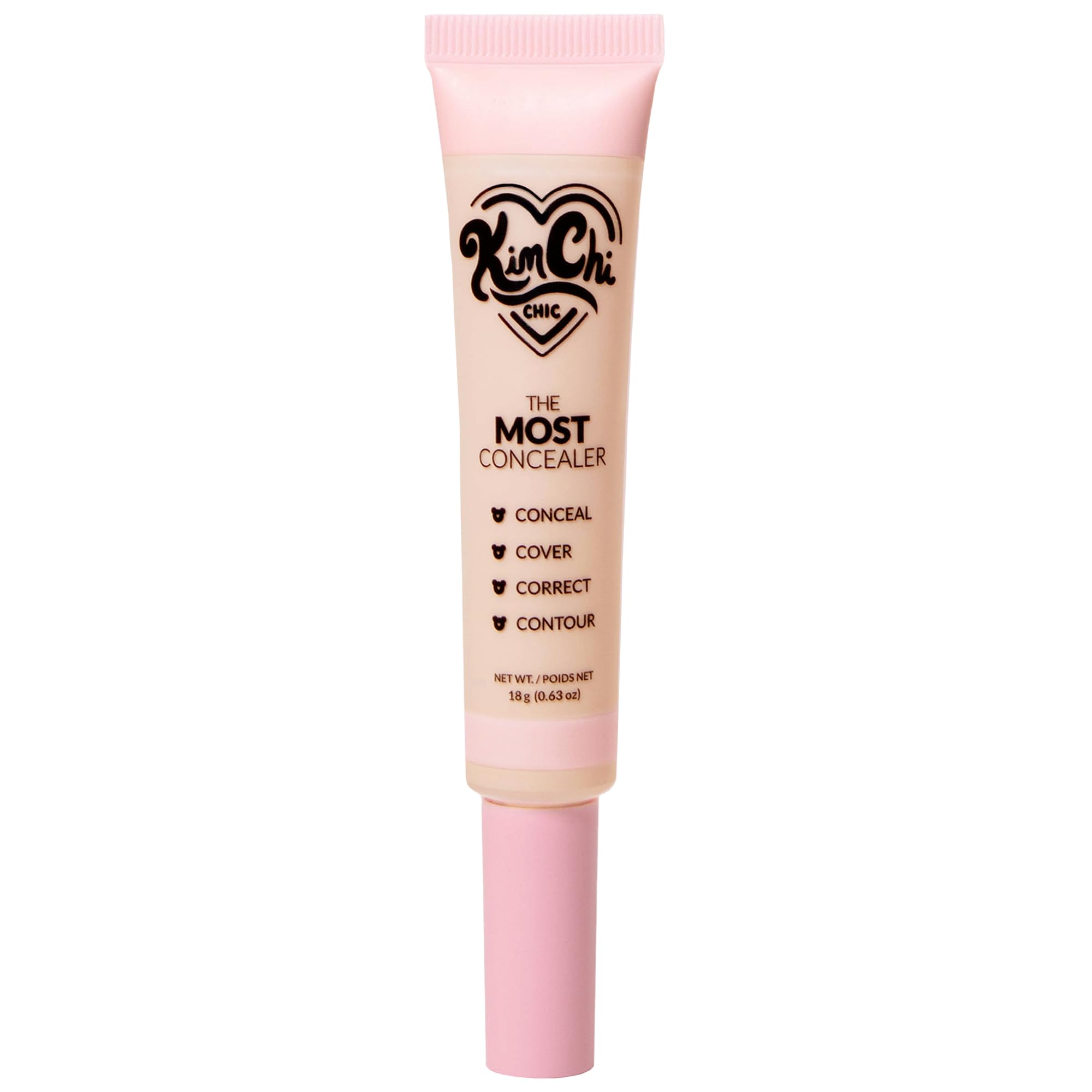 KimChiChic The Most Concealer packaging detail highlights sleek, portable design.