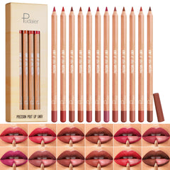 KIMIEYE coffret crayons lèvres 12 teintes matte, contour précis et longue tenue.
