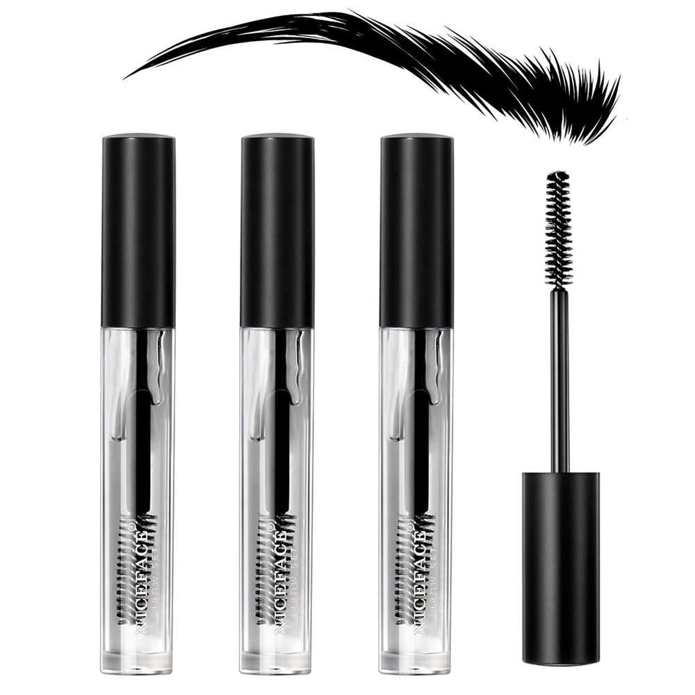 KIMIEYE kit sourcils 3 pièces avec brosse 360°, résultat naturel.