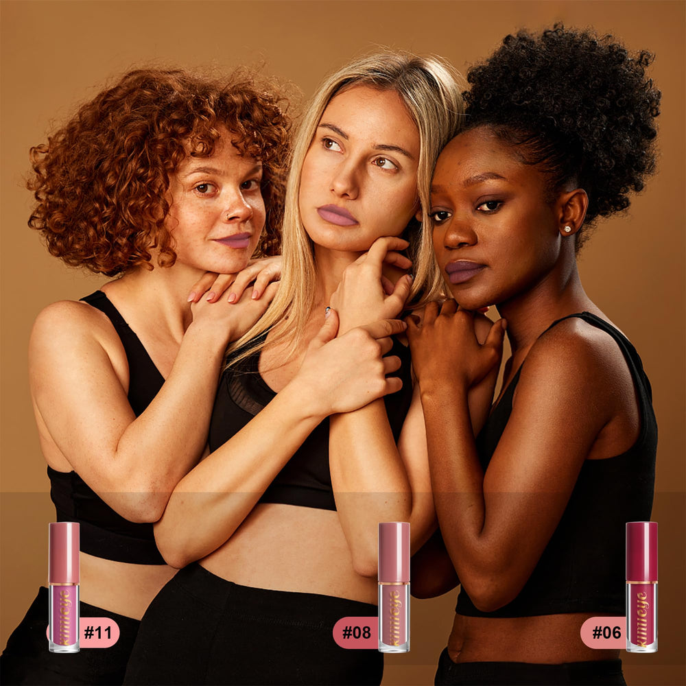KIMIEYE rouge à lèvres anti-transfert et mat, sans traces sur les vêtements.