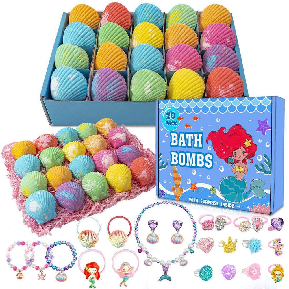 Bombe de bain sirène Kims Cosiart qui dégage des couleurs arc-en-ciel