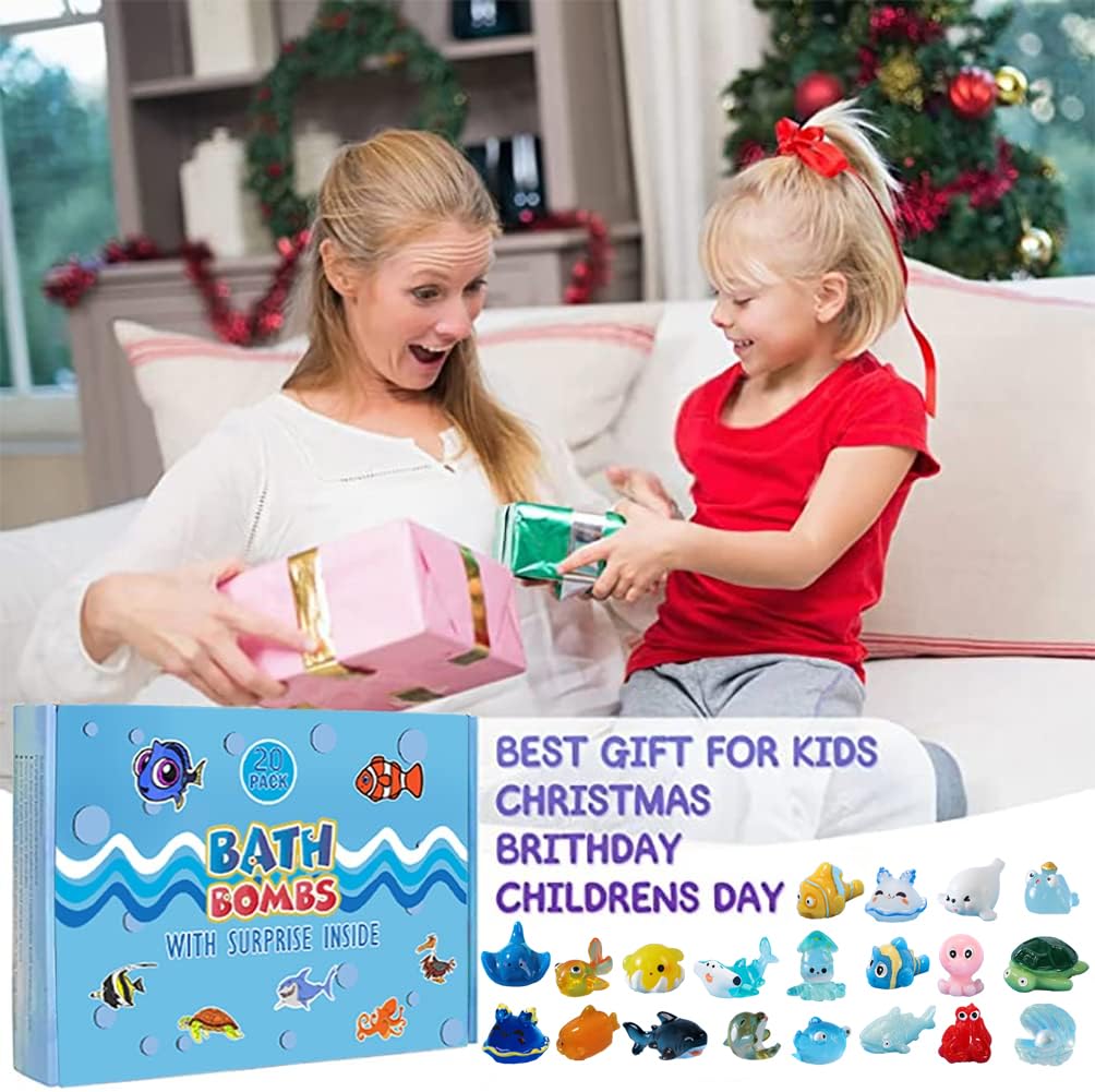 Bombe de bain Kims Cosiart révélant des animaux marins à chaque immersion.