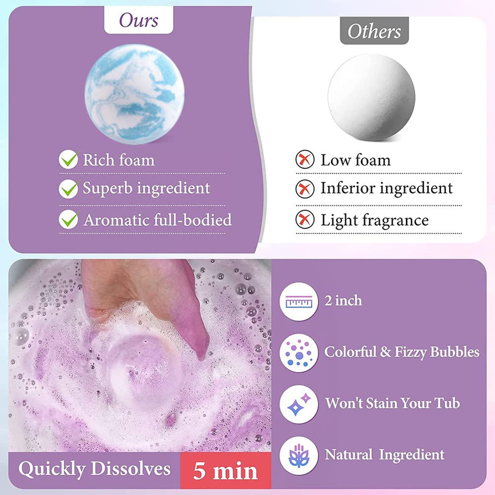 Bombe de bain Kims Cosiart se dissolvant facilement dans l’eau.