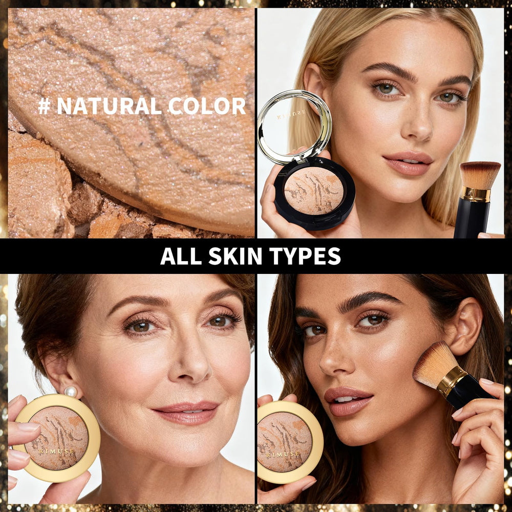 KIMUSE application circulaire donne un glow uniforme et subtil.