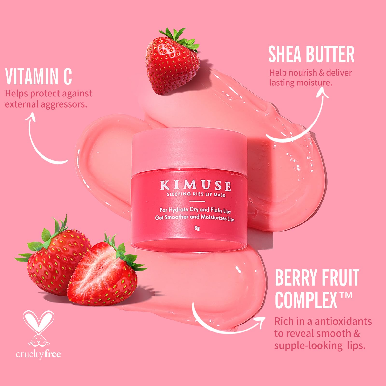 KIMUSE boîte élégante – cadeau parfait pour les soins des lèvres.