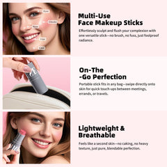 KIMUSE Bronzer Stick crème, effet sculptant et naturel.