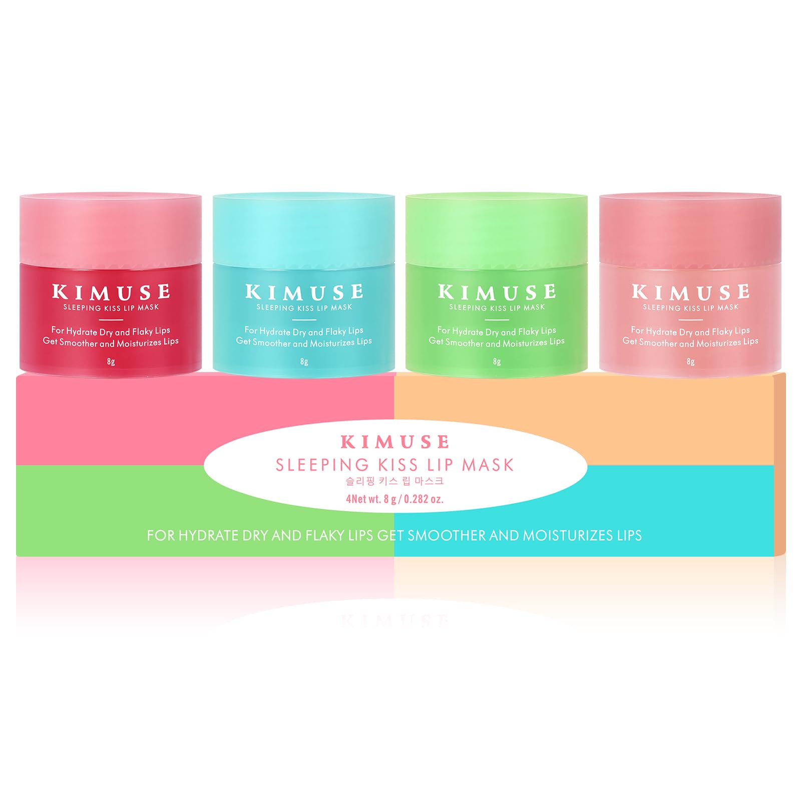 KIMUSE ensemble masques lèvres nuit – soin nocturne hydratant pour lèvres sèches.