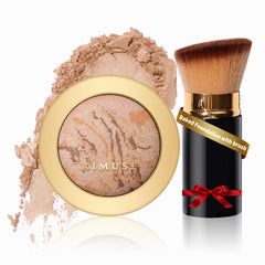KIMUSE fond cuit au four visuel pour teint naturel et homogène.