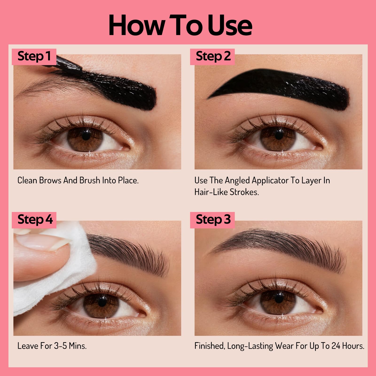 Kimuse Gel Sourcils - résistance à l'eau, tenue fiable lors de l'effort