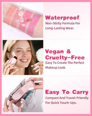 KIMUSE Jelly Tint sur lèvres et joues pour un look frais.