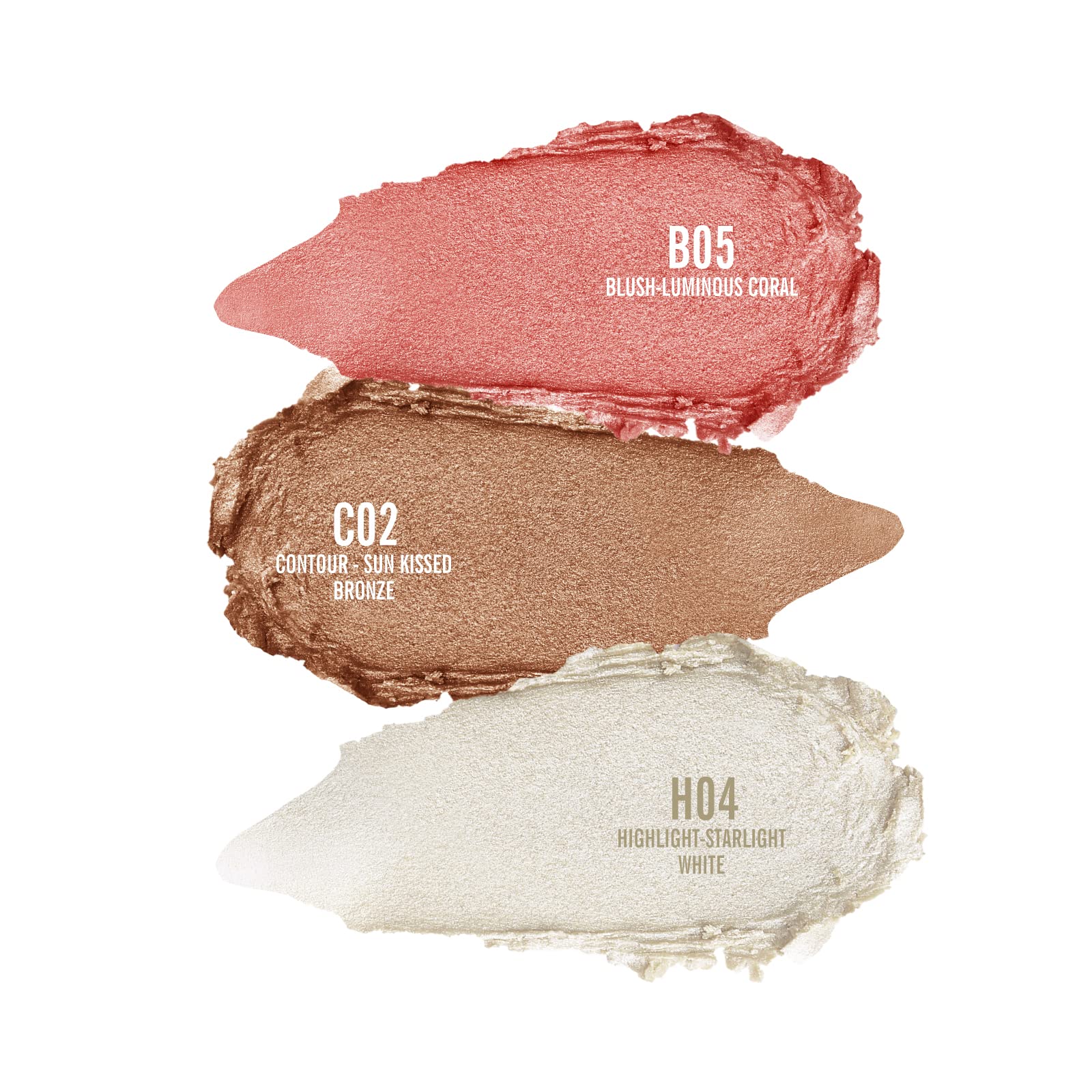 KIMUSE Multi Stick Trio – joues pour couleur naturelle et fraîche.