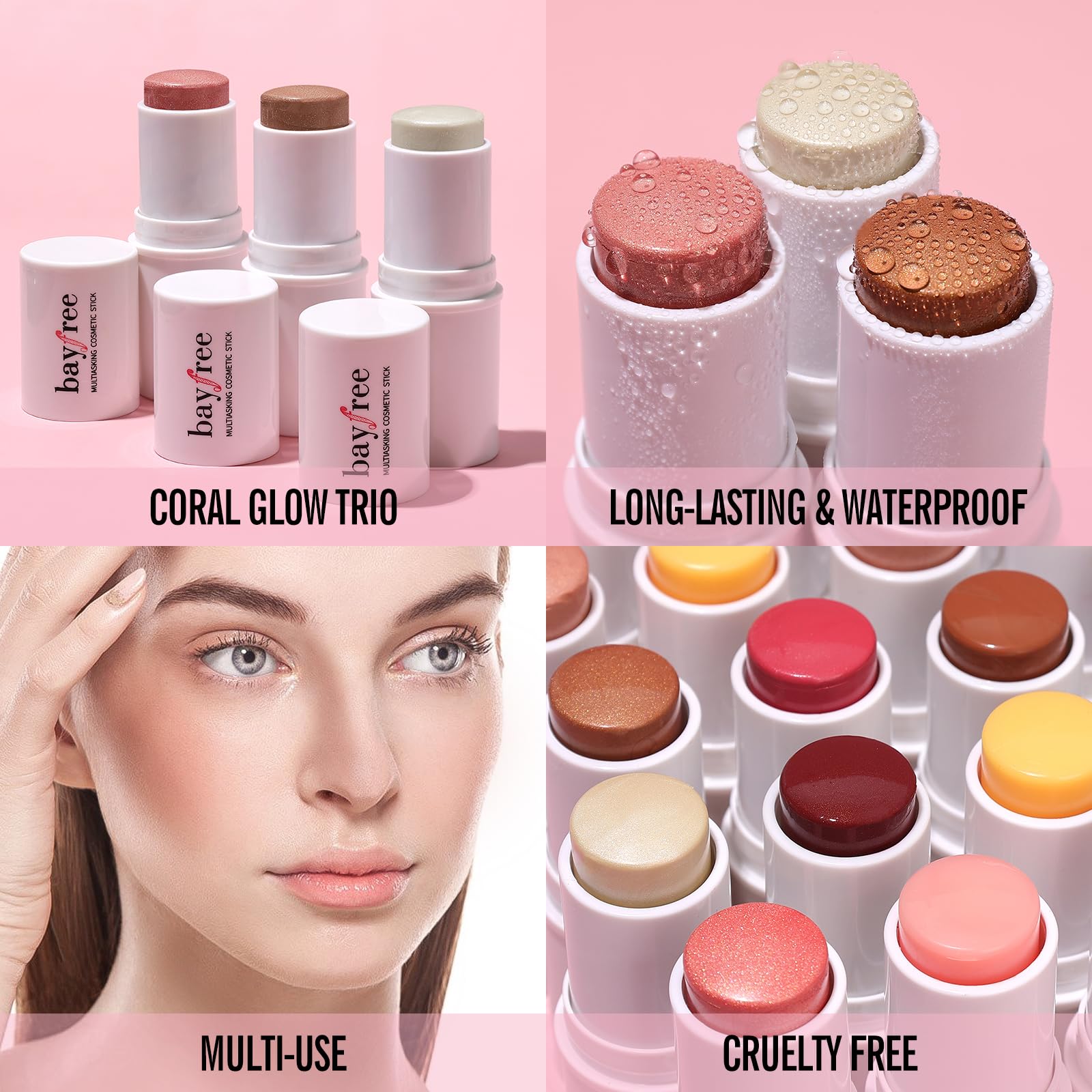 KIMUSE Multi Stick Trio – texture crème légère et application fluide.