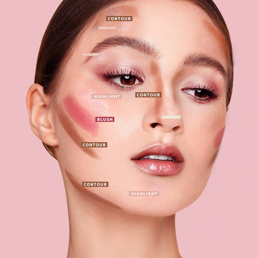 KIMUSE Trio de bâtons lèvres nude pour un sourire discret et durable