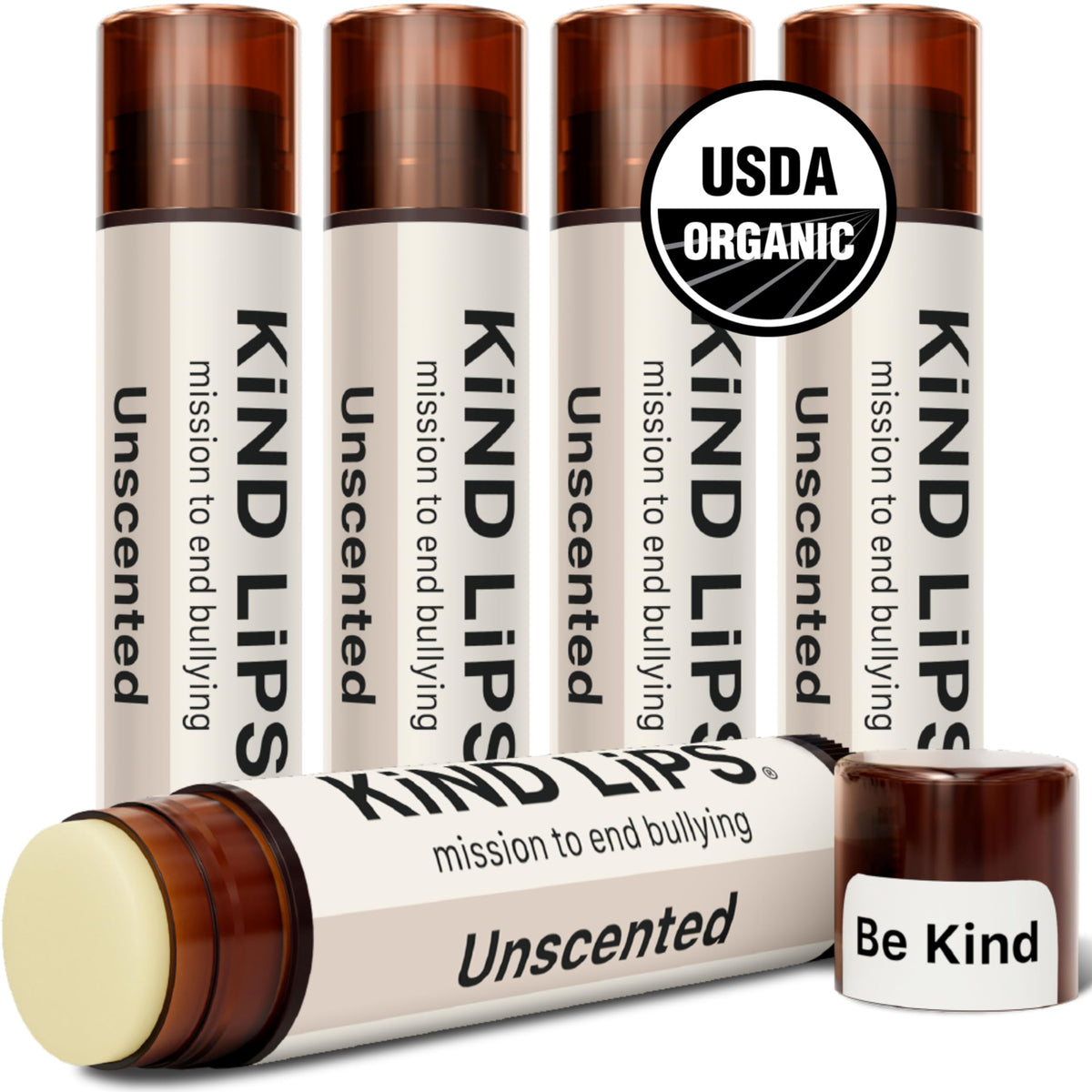 Kind Lips 5-pack pommade lèvres, emballage pratique pour toute la famille.
