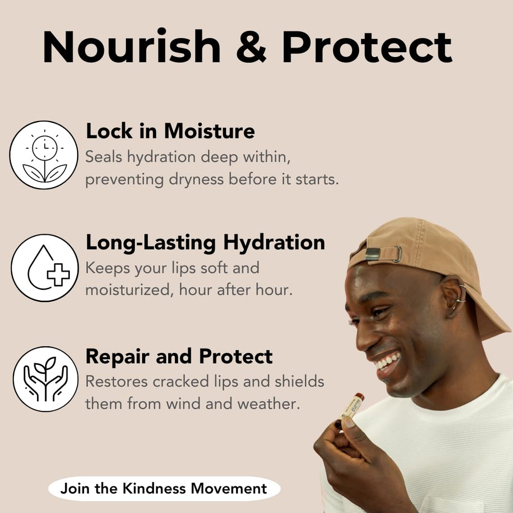 Kind Lips Sweet Mint application swatch demonstrating easy glide.