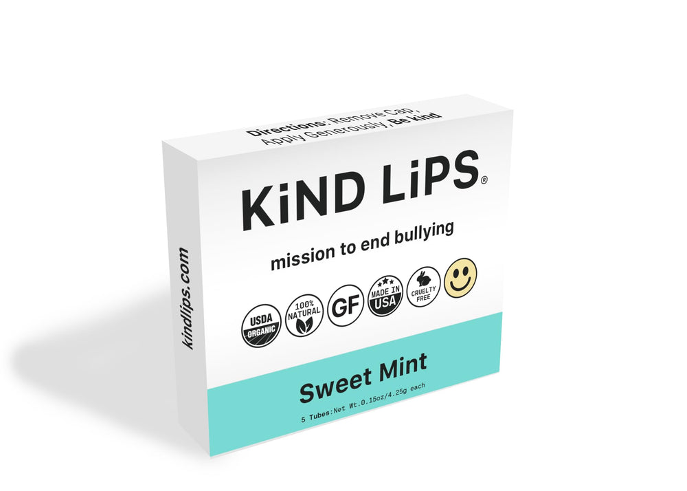Kind Lips Sweet Mint travel-size tubes ready for on-the-go use.