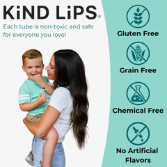 Kind Lips USDA Organic lip balm ingredients close-up with beeswax and botanical oils