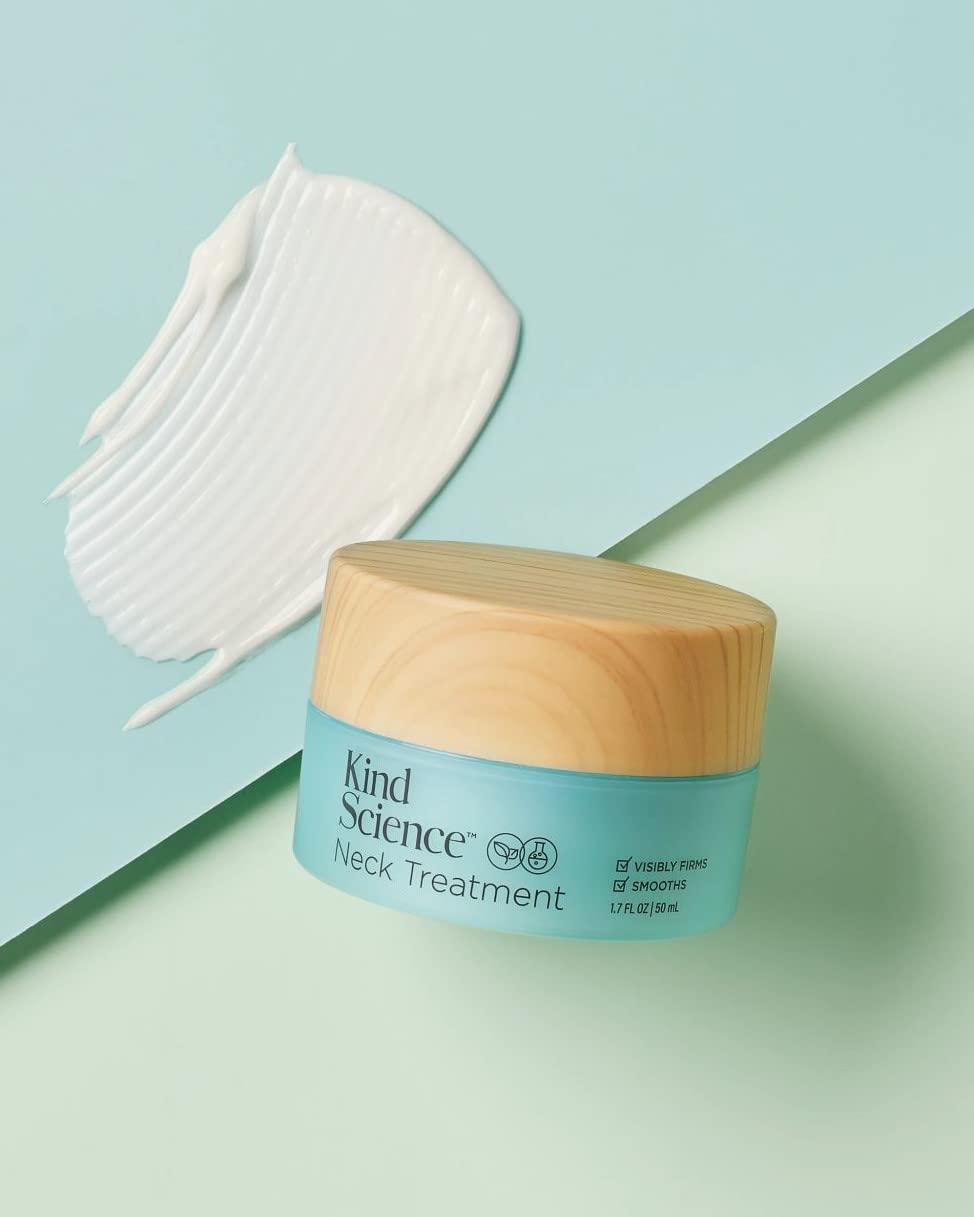 Kind Science Neck Treatment, sans colorants ni parfums, formulation vegan et cruelty-free.
