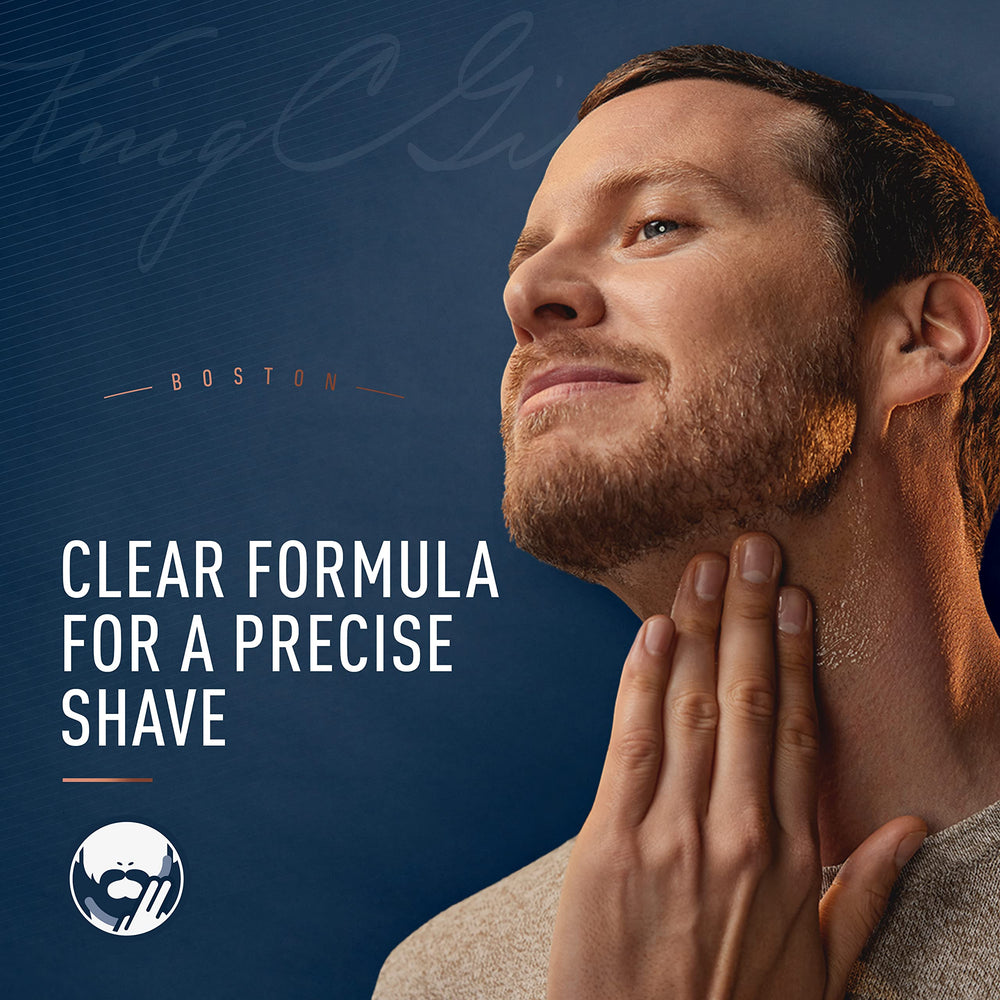 Extrait de thé blanc inclus dans le gel King C. Gillette pour soin léger.