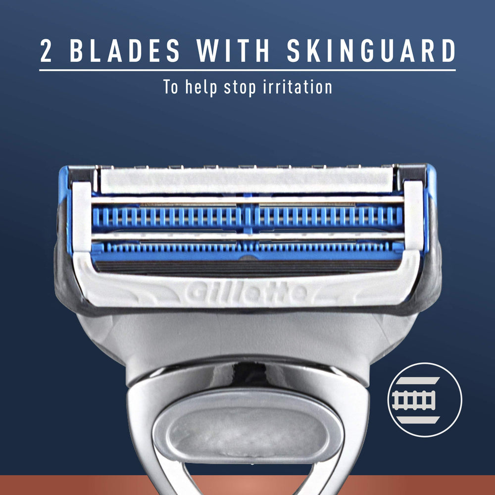 Conçu pour peau sensible King C. Gillette Neck minimise le contact agressif avec la peau.