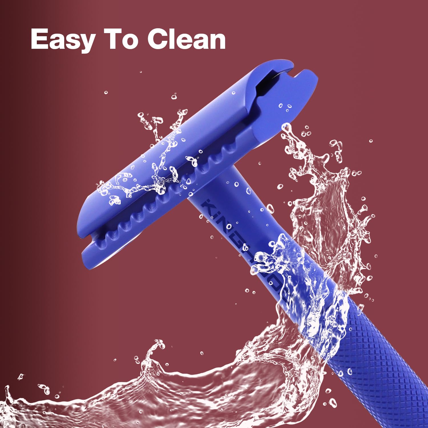 Kinghood rasoir réutilisable et portable, idéal pour maison et voyage.