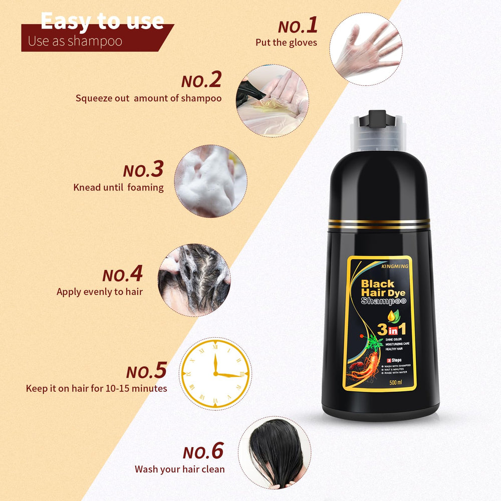 KingMing Shampoing couleur dure 3 à 4 semaines selon entretien.