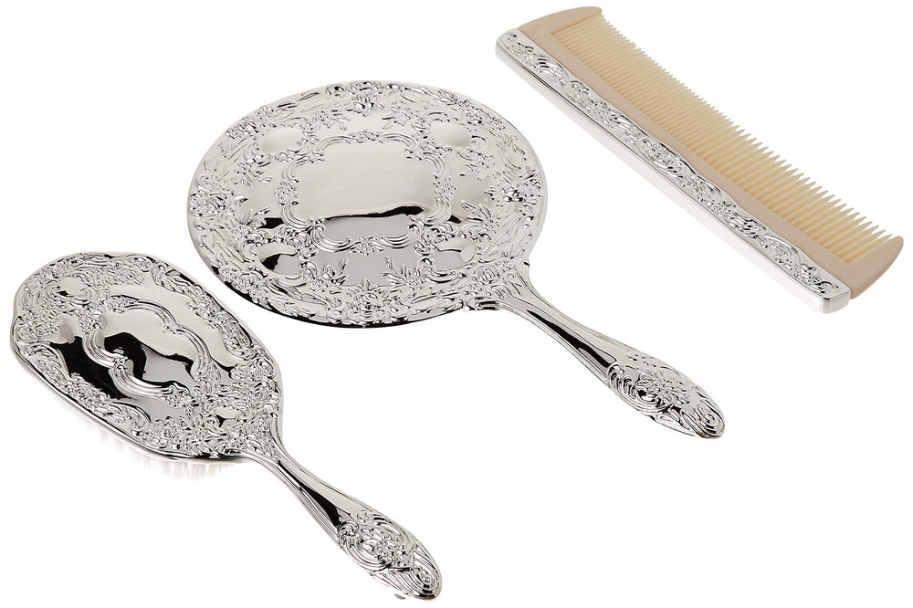 Kingsley vanité miroir argenté, miroir de 5 pouces pour vérification rapide
