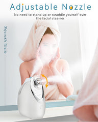Kingsmile nano-vapeur visage compacte facilite un rituel spa à domicile.