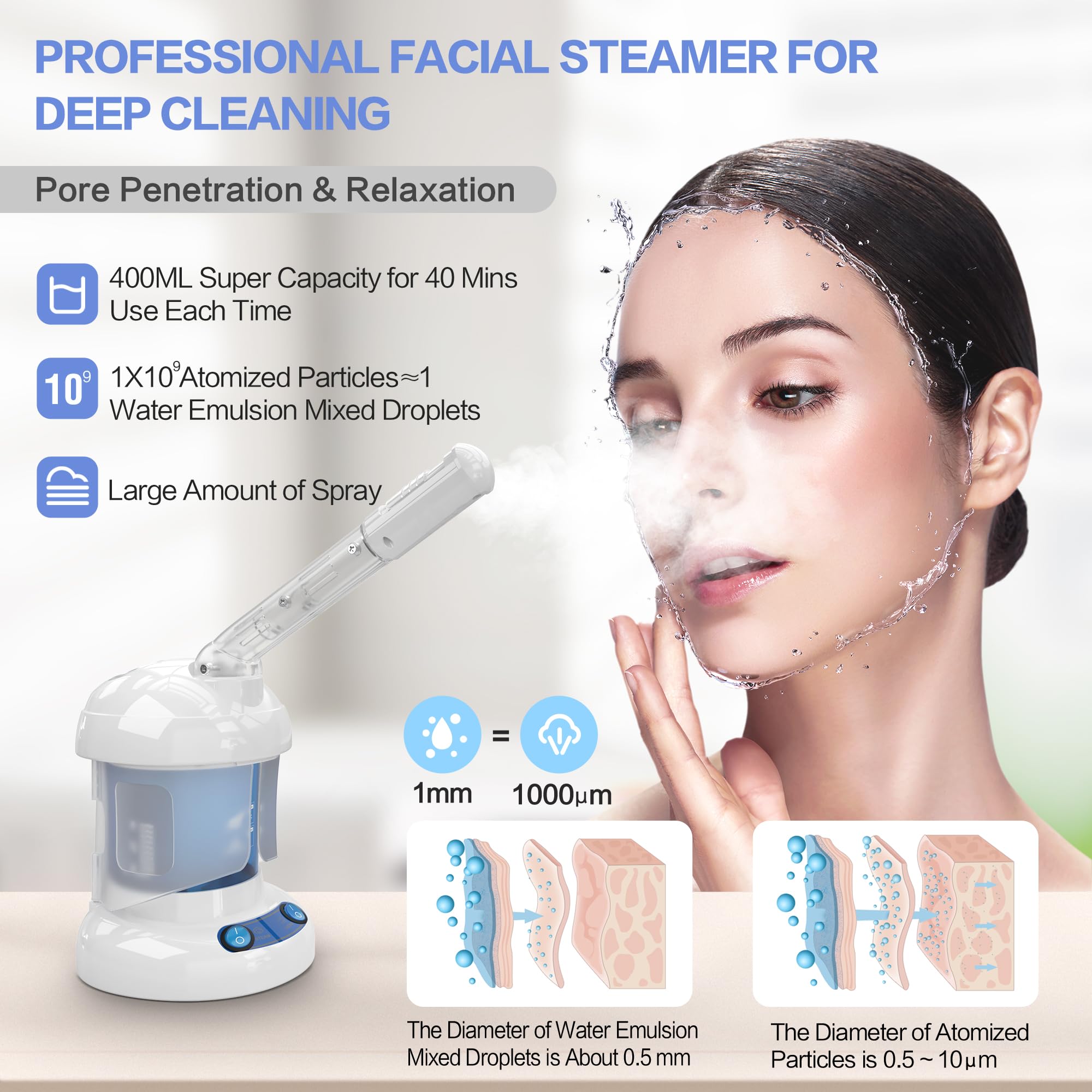 Kingsteam vapeura visage diffuseur huiles essentielles pour aromathérapie