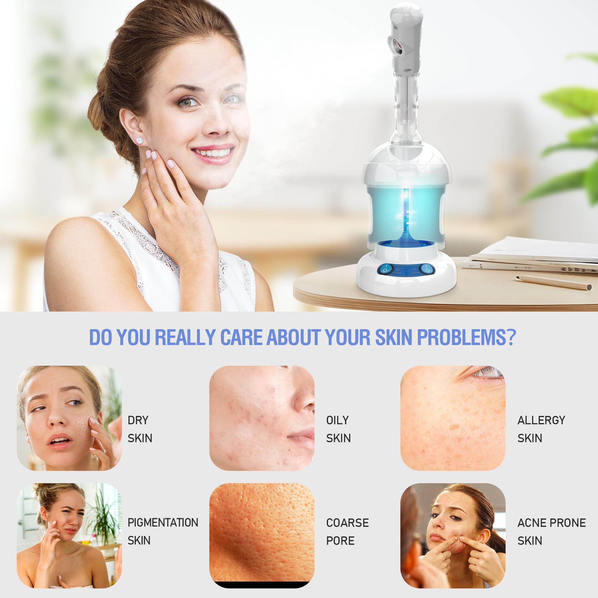 Kingsteam vapeura visage rotation à 360° pour couverture précise