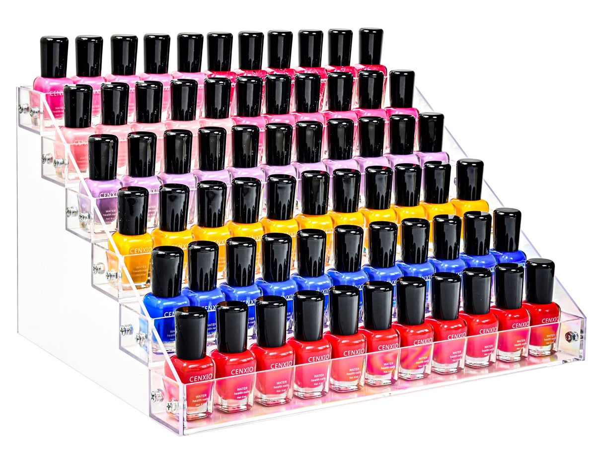 Kingtaily affichage vernis en acrylique, rangement clair et pratique.