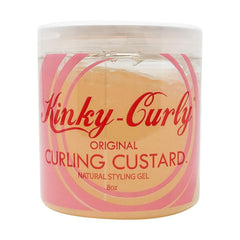Kinky Curly Original Curling Custard montrant l application creme pour boucles