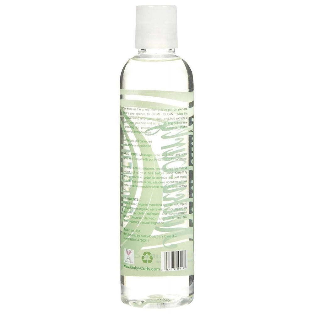 Kinky Curly Come Clean Shampoing: extrait d'orange mandarine pour purifier les cheveux.
