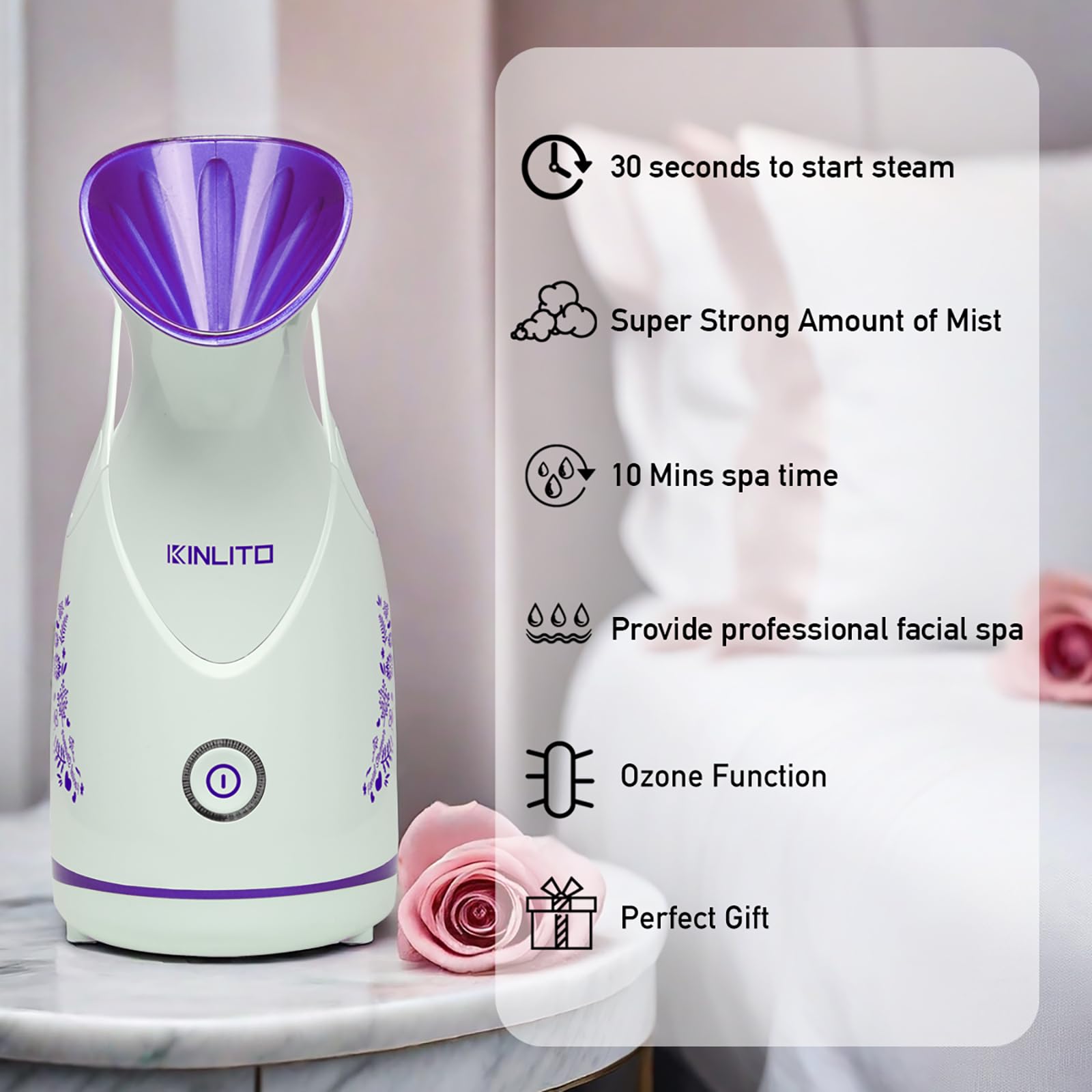 KinLITO vapeur spa maison pour un moment soin.