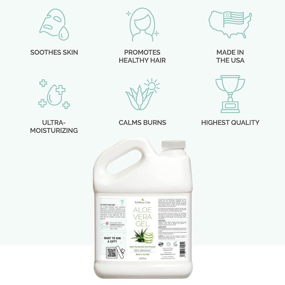 KinRose Care Gel Aloe Vera apaise les peaux sensibles après exposition
