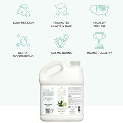 Étiquette KinRose Care Aloe Vera sans parfum, pur et sûr.