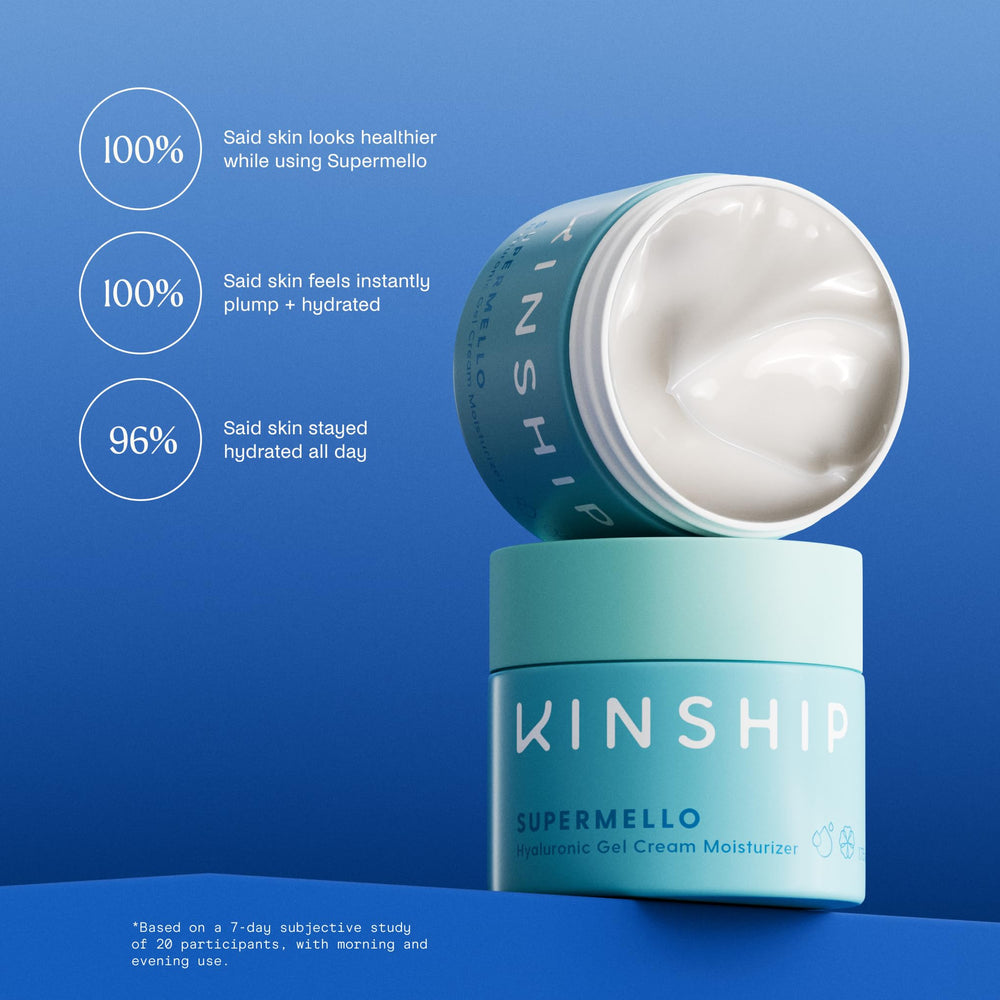 Kinship Supermello – texture gel légère et soyeuse pour peau douce