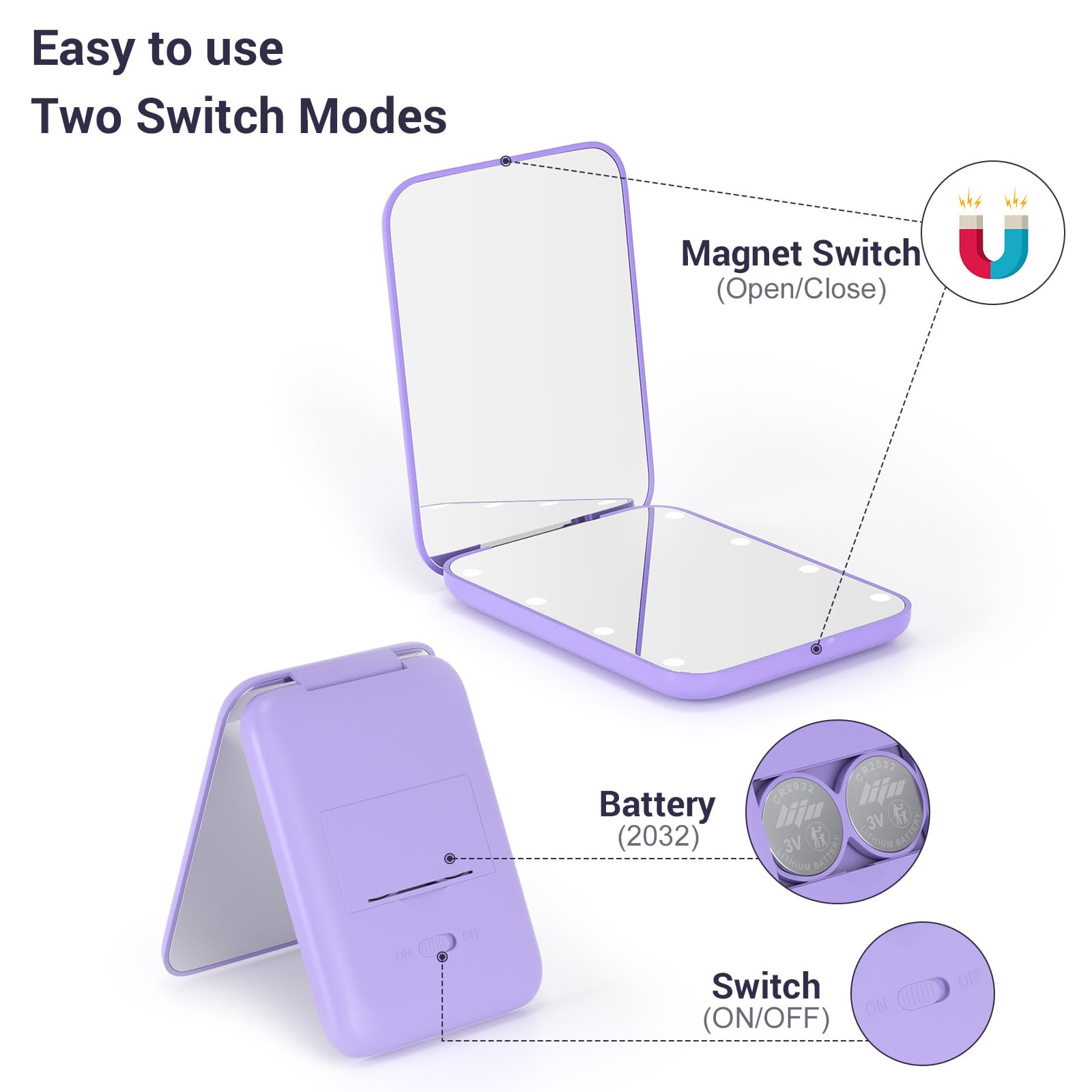 Kintion miroir cadeau élégant, idéal pour anniversaires et fêtes.