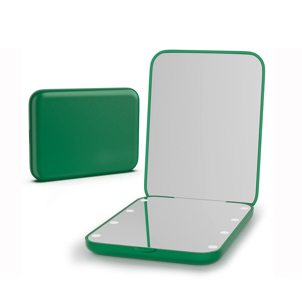Miroir Kintion de poche à 2 faces avec éclairage intégré pour maquillage précis en voyage