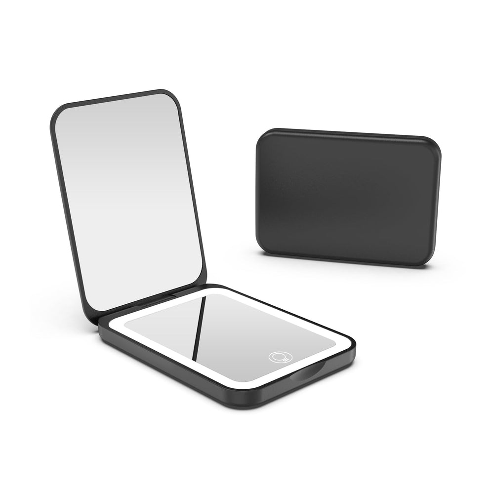 Miroir de poche Kintion avec éclairage réglable pour maquillage précis en déplacement.