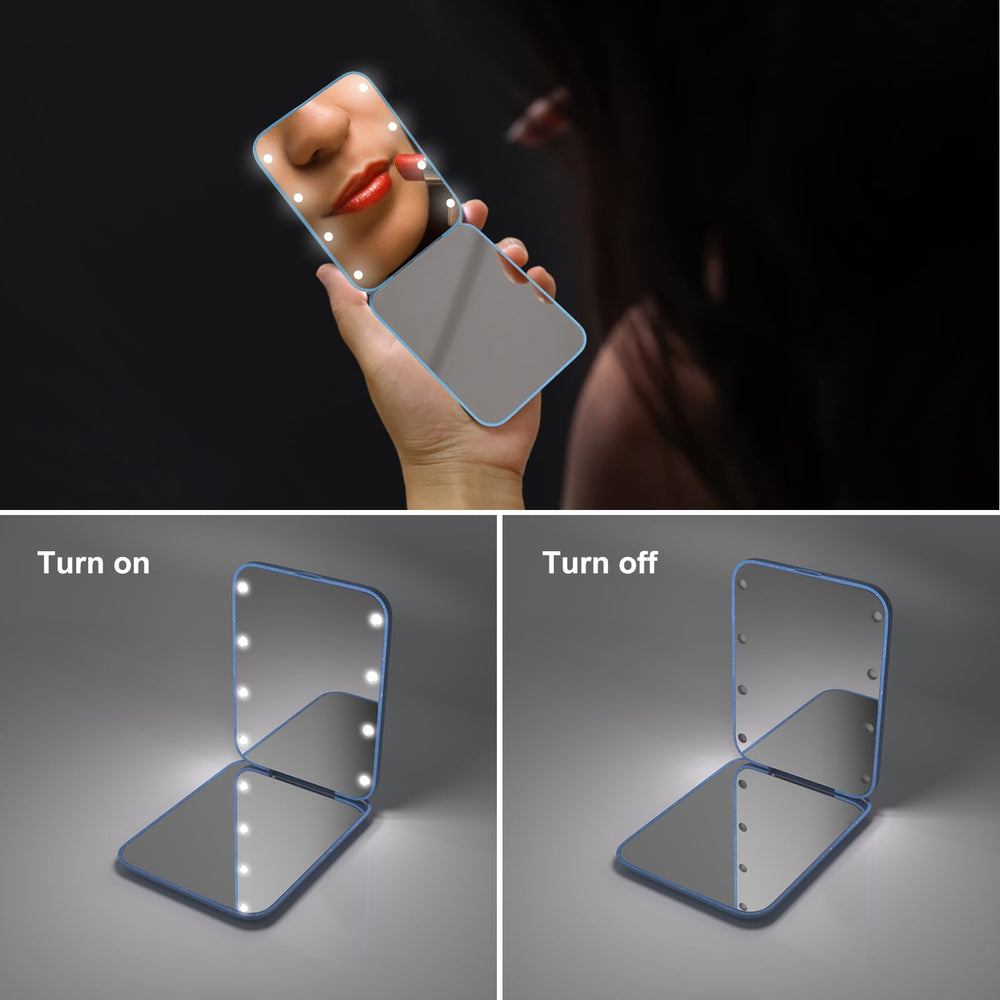 Conception éco et paille de blé Kintion, miroir léger et pratique.