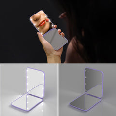 Miroir DEL compact Kintion pour un maquillage clair et précis.