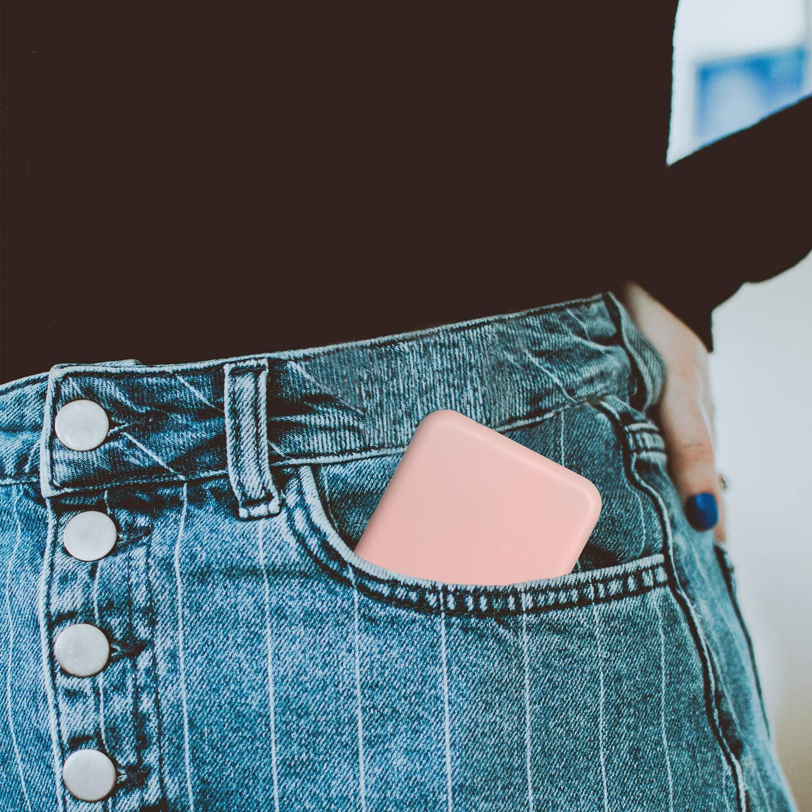 Miroir LED portable Kintion, lumière pratique pour maquillage précis.