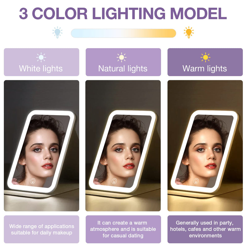 Éclairage 60 LED pour un rendu uniforme du maquillage