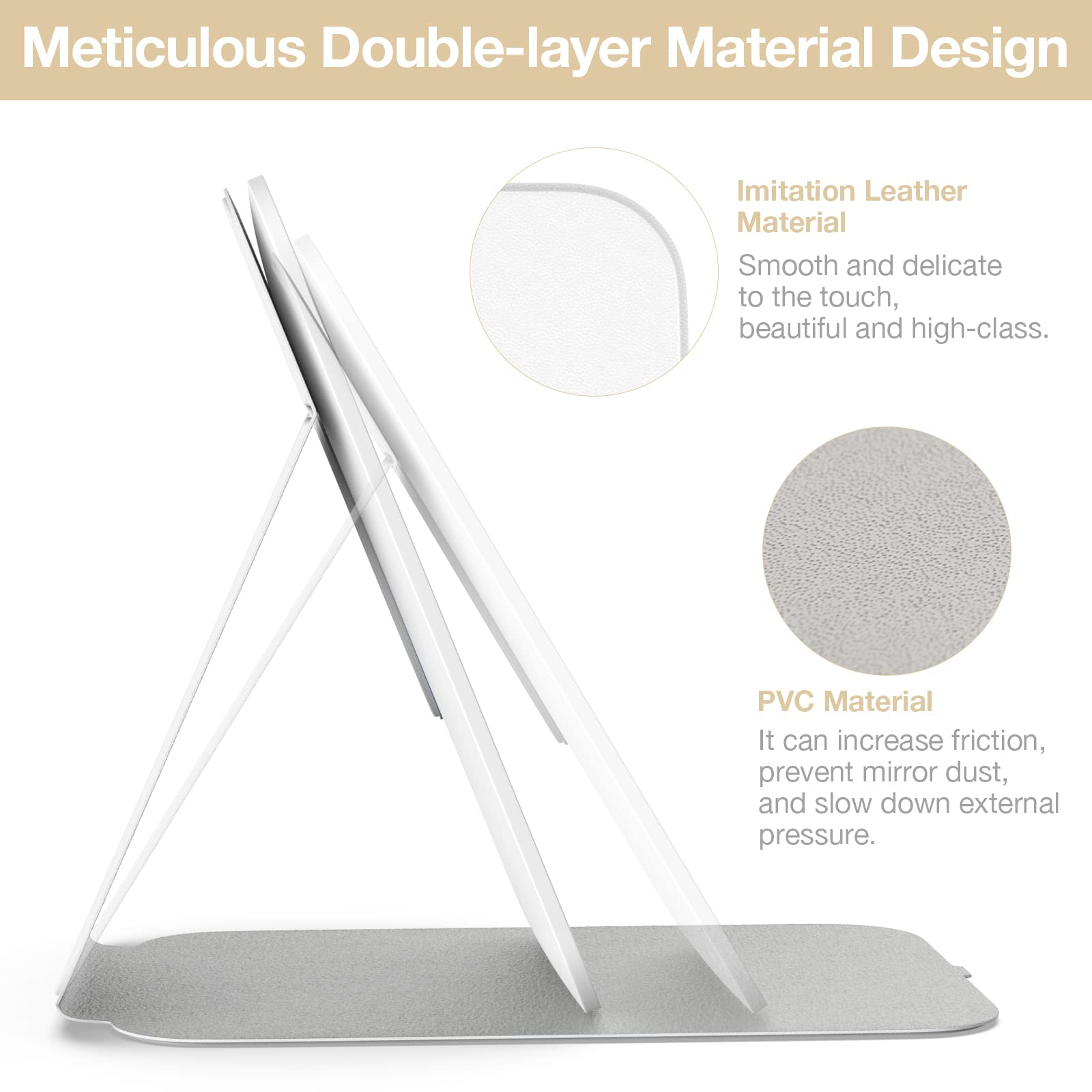 Miroir Kintion pliable et portable idéal en voyage.