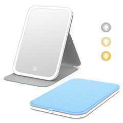 Miroir maquillage portable Kintion avec lumière adaptée pour voyage