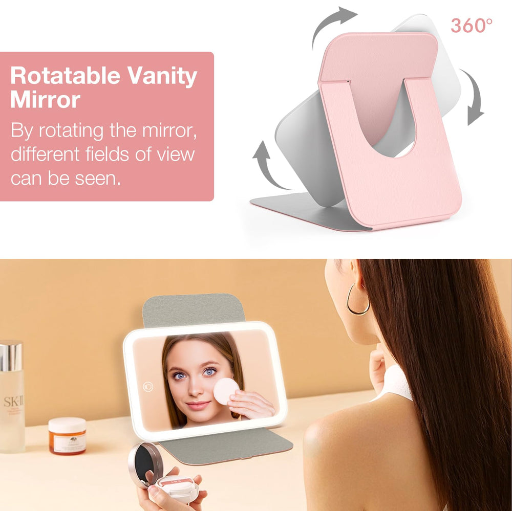 Miroir de maquillage portable Kintion, prêt à emporter.